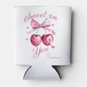 Sweet on You" Customisable Cherry-Themed Can Cooler
