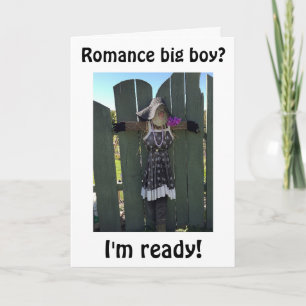 "SWEET ON YOU IS WHAT I AM" FEMALE SCARECROW CARD