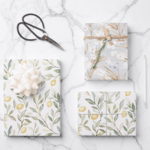 Sweet On You Lemons Wedding Wrapping Paper Sheet