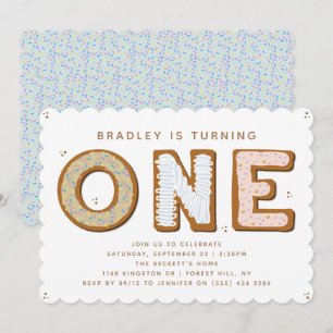 Sweet ONE 1st Birthday Invitation