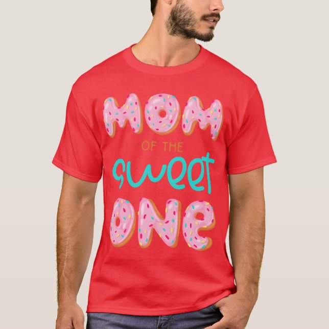 Sweet One 1st First Birthday Matching Family Donut T-Shirt (Front)