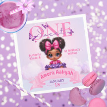 Sweet ONE Afro Puff Baby Girl 1st Birthday