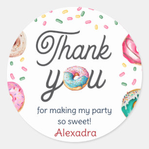 Sweet One Birthday baby shower Classic Round Sticker