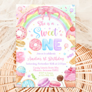 Sweet One Birthday Invitation, 1st Birthday Invite