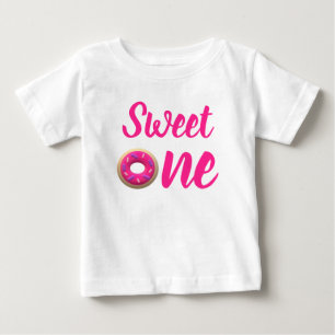 Sweet One Doughnut 1st Birthday Baby T-Shirt