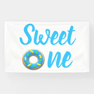 Sweet One Doughnut 1st Birthday Banner