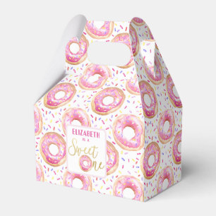 Sweet One Doughnut 1st Birthday Treat Favours Favour Box