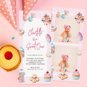 Sweet One Film Strip First Birthday Invitation