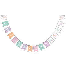 Sweet One First Birthday Custom Bunting Flags