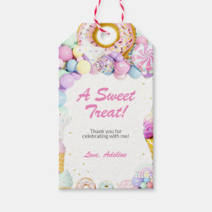 Sweet One First Birthday Favor Tags   Pastel Candy