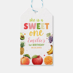 Sweet One Fruit 1st Birthday Bash, Summer Party Gift Tags