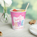 Sweet One Pink Frosting Girl's First Birthday Paper Cups<br><div class="desc">Add these cute design to your sweet birthday party!</div>