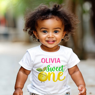 Sweet one pink lemonade birthday party baby T-Shirt