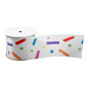 Sweet One Sprinkle Birthday Party Theme Satin Ribbon
