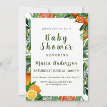 Sweet Orange Baby Shower 