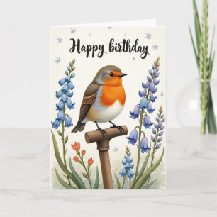 Sweet Orange Bird Card