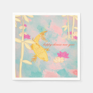 Sweet Orange Koi Napkin