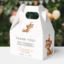 Sweet orange tiger kid’s birthday celebration 