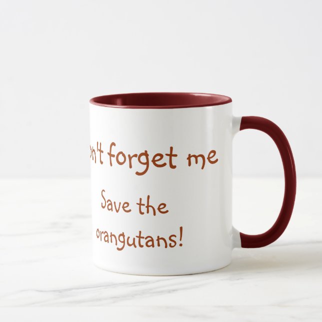 Sweet Orangutan Wildlife Baby Mug (Right)
