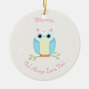 Sweet Owl Birthday Ceramic Tree Decoration
