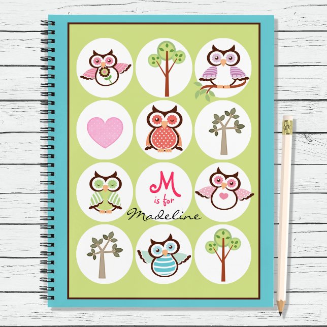 Sweet Owl Sampler Personalised Notebook (Creator Uploaded)