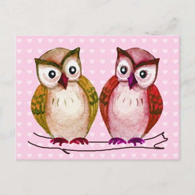 Sweet owls postcard (Front)