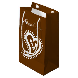 Sweet Paisley Hearts in Chocolate Gift Bag