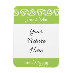 Sweet Paisley Hearts in Peridot Reminder Magnet