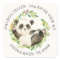 Sweet Panda Bear Baby Shower Return Address Label