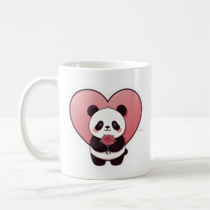 Sweet Panda Heart Coffee Mug