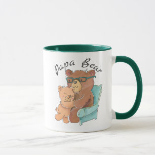 Sweet Papa Bear with baby bear Mug