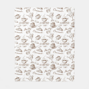 Sweet paper fleece blanket