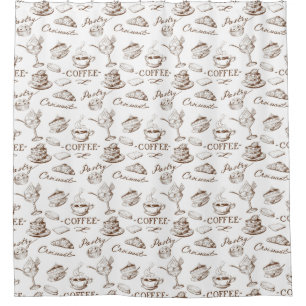 Sweet paper shower curtain