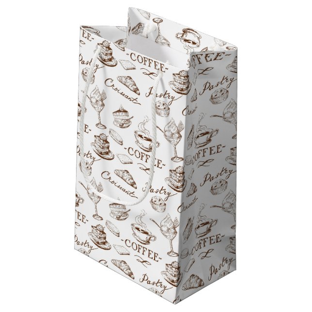 Sweet paper small gift bag (Back Angled)