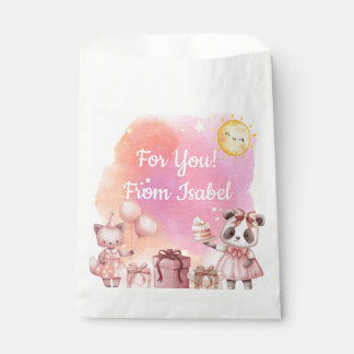 Sweet Pastel Animal Birthday Favour Bags