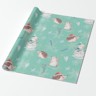 Sweet pastel Christmas  / minty / resizable Wrapping Paper