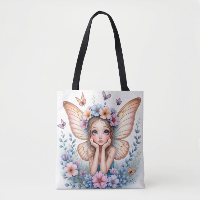 Sweet Pastel Fairy Tote Bag (Front)