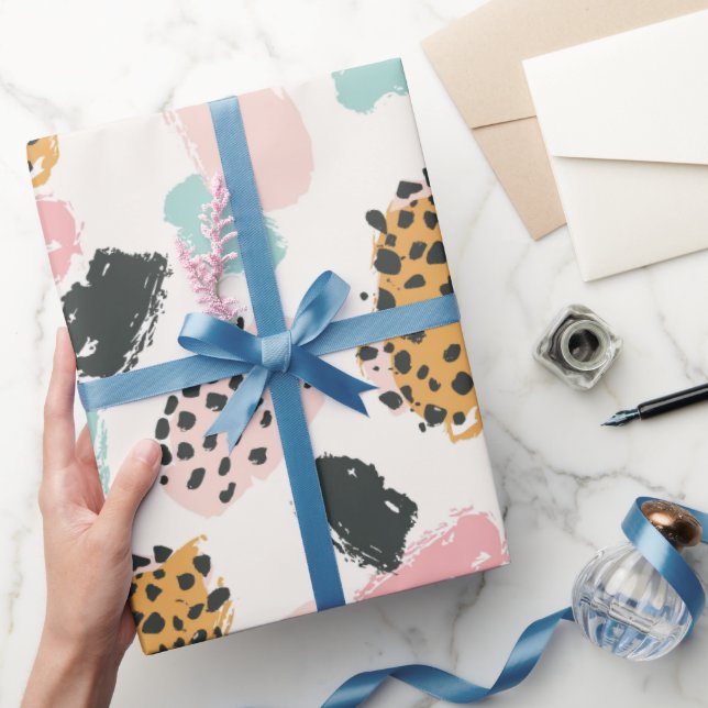 Sweet Pastel Leopard Spots Wrapping Paper (Gifting)