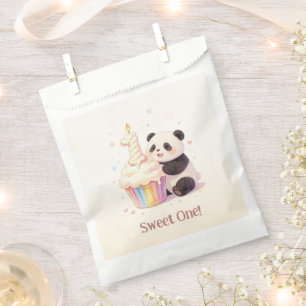 Sweet Pastel Panda Baby 1st Birthday Favour Bags
