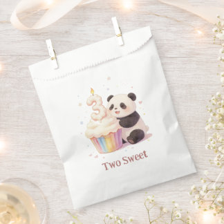 Sweet Pastel Panda Baby 3rd Birthday Favour Bags
