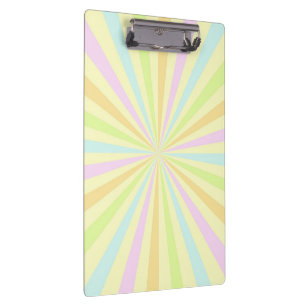 Sweet Pastels Spinning Wheel Burst Clipboard