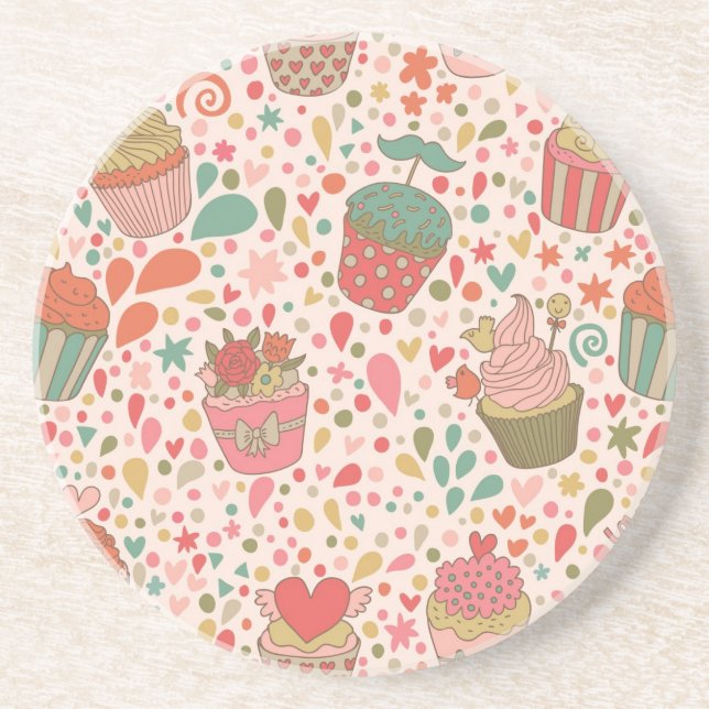 Sweet pattern coaster (Front)