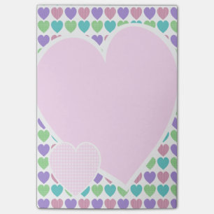 Sweet Pattern Hearts Post-it Notes