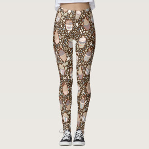 Sweet pattern made of tasty cupcakes leggings