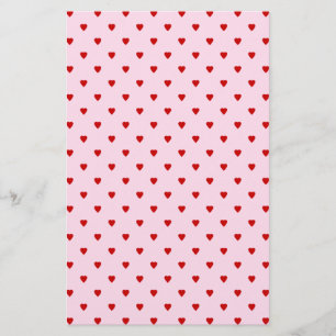 Sweet pattern of red hearts on pink. flyer