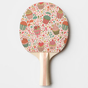 Sweet pattern ping pong paddle