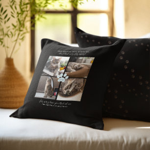 Sweet Paw Prints Personalised Pet Memorial Photo  Cushion