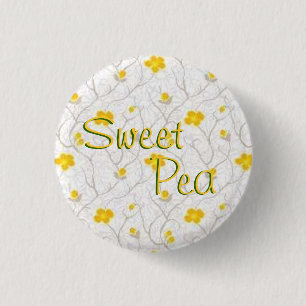 Sweet Pea 3 Cm Round Badge