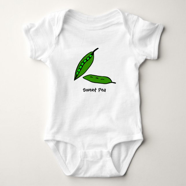 Sweet Pea Baby Bodysuit (Front)