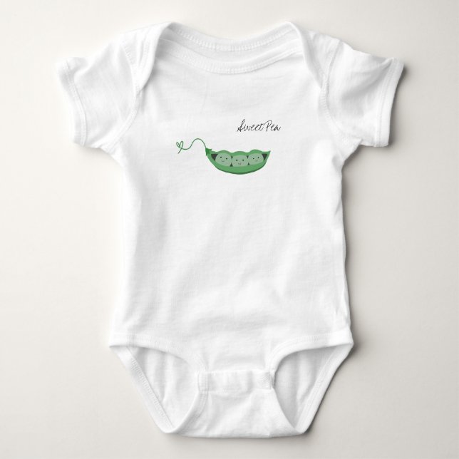 Sweet Pea Baby Bodysuit (Front)